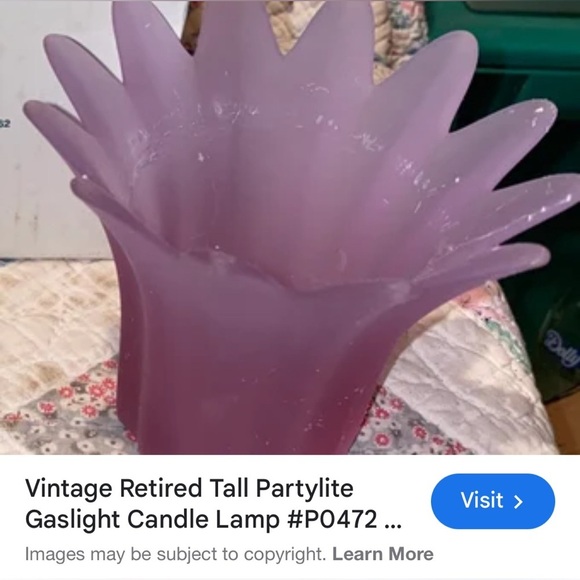 Vintage Purple Frosted Accent Vase - Picture 7 of 9